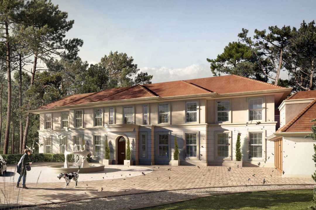 Luxury real estate rendering