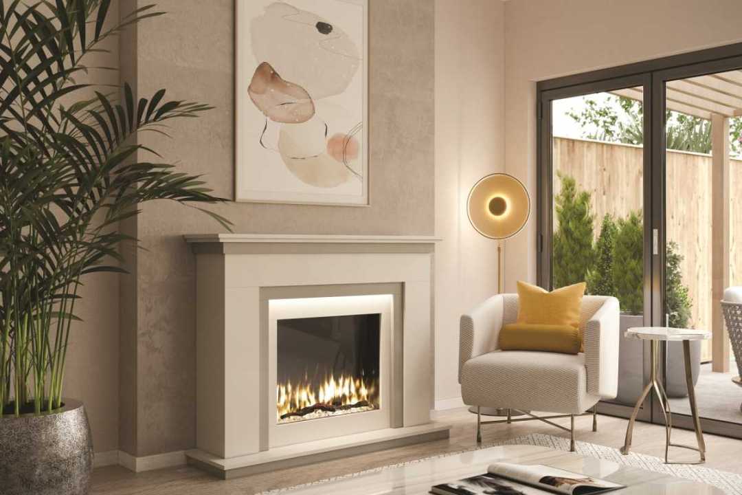 Intimate living room rendering