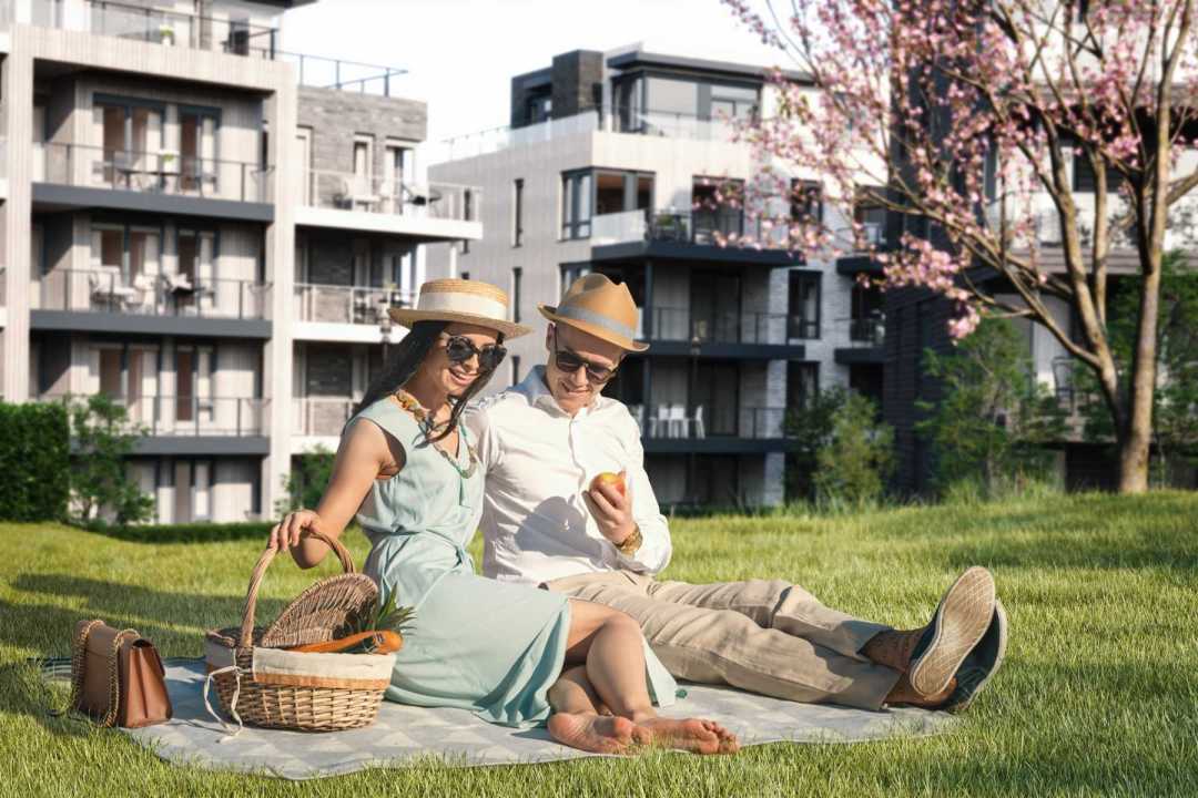 Residential development lifestyle rendering