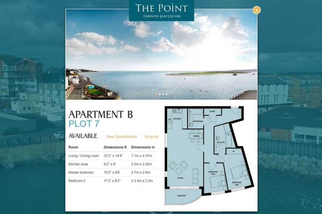 Real estate interactive website design