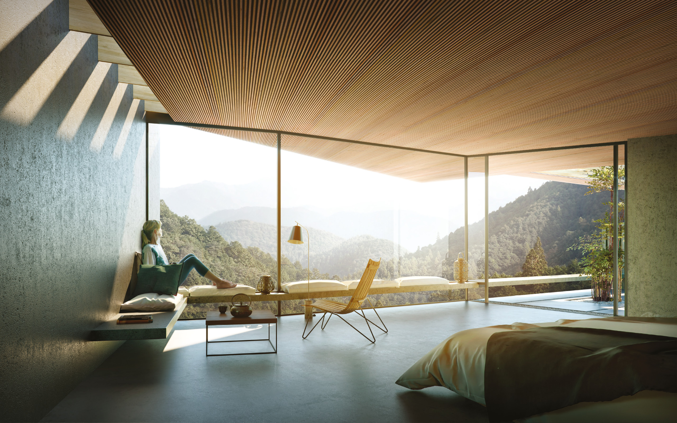 Dramatic Autumnal architectural visualisation of Sheppard Robson's Hackney Road proposal
